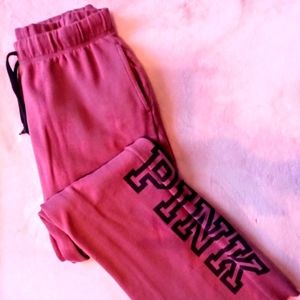 Victoria's Secret pink logo sweats